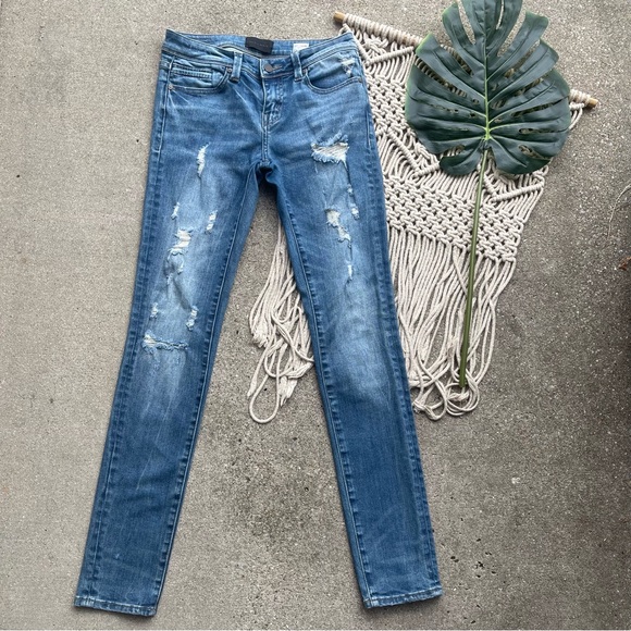 Buckle Black Distressed Skinny Jeans Size 25 - Picture 2 of 8